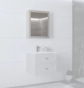Halmar TORETO Szafka lustrzana 70x60/1D (MDF ramiak) cashmere