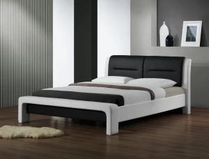 Halmar CASSANDRA 160 cm łóżko biało-czarny