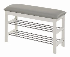 Halmar ST11 stojak na buty biały / popielaty