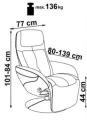 Halmar OPTIMA recliner beżowy