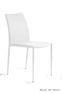 Unique DESIGN PVC biały krzesło