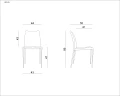 Unique DESIGN PVC czarny krzesło
