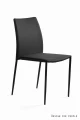 Unique DESIGN PVC czarny krzesło