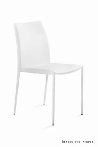 Unique DESIGN PU biały krzesło