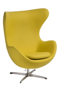 D2.DESIGN Fotel Jajo kaszmir żółty jasny 44 Premiu m