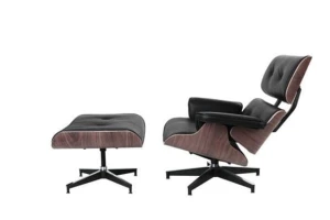 D2.DESIGN Fotel Vip czarny/walnut/standard base TP