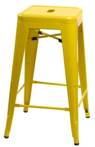 D2.DESIGN Hoker Paris 75cm. żółty insp. Tolix