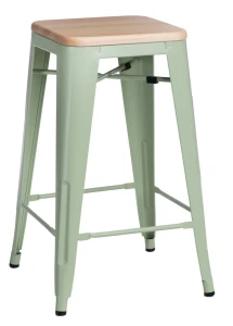 D2.DESIGN Hoker Paris Wood 65cm zielony sosna       naturalna