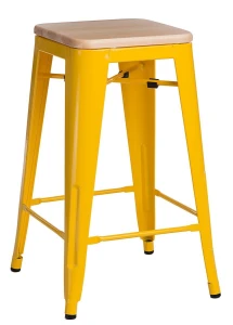 D2.DESIGN Hoker Paris Wood 65cm żółty sosna         naturalna