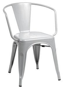 D2.DESIGN Krzesło Paris Arms szare inspirowane      Tolix