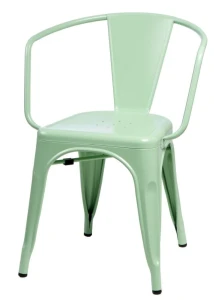 D2.DESIGN Krzesło Paris Arms zielone inspirowane    Tolix