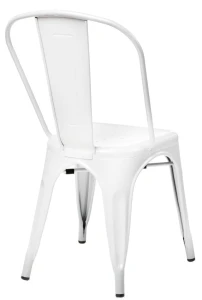 D2.DESIGN Krzesło Paris białe inspirowane Tolix