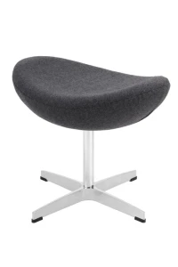 D2.DESIGN Podnóżek Jajo szary ciemny kaszmir 41 Premium