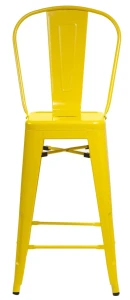 D2.DESIGN Hoker Paris Back 66cm żółty inspirowany   Tolix