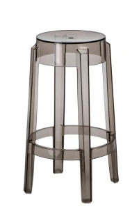 D2.DESIGN Stołek Duch szary transp. 66cm