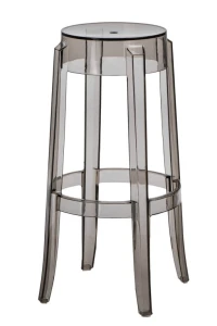 D2.DESIGN Stołek Duch szary transp. 75cm