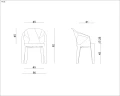 Unique MUZE biały krzesło ogrodowe