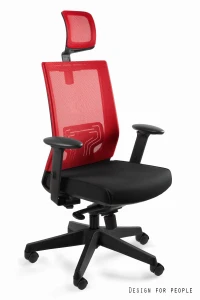 Unique NEZ czerwony fotel biurowy