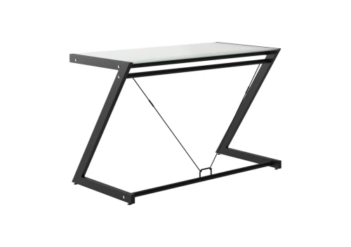 Unique DD Z-LINE DESK PLUS czarny / białe szkło biurko