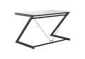 Unique DD Z-LINE COMPUTER DESK czarny / białe szkło biurko