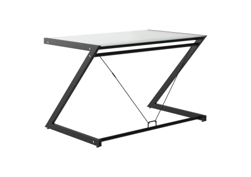 Unique DD Z-LINE COMPUTER DESK czarny / białe szkło biurko