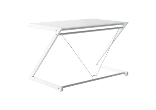 Unique DD Z-LINE COMPUTER DESK biały / białe szkło biurko