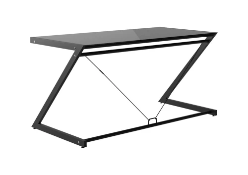 Unique DD Z-LINE MAIN DESK czarny / czarne szkło biurko