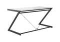 Unique DD Z-LINE MAIN DESK czarny / białe szkło biurko
