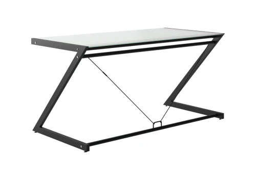 Unique DD Z-LINE MAIN DESK czarny / białe szkło biurko