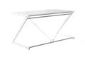 Unique DD Z-LINE MAIN DESK biały / białe szkło biurko