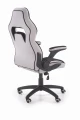 Halmar SONIC fotel gabinetowy czarny / jasny popiel