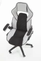 Halmar SONIC fotel gabinetowy czarny / jasny popiel