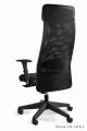 Unique ARES SOFT HL czarny fotel biurowy