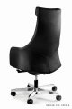 Unique BLOSSOM PU czarny fotel gabinetowy