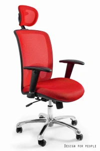 Unique EXPANDER czerwony fotel biurowy
