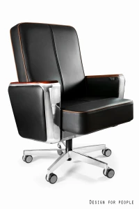 Unique REGENT LOW czarny fotel gabinetowy