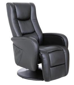 Halmar PULSAR recliner z funkcją masażu czarny