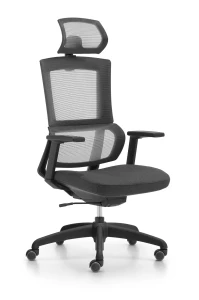 Unique ELEGANCE czarny fotel biurowy