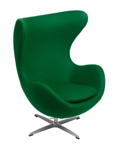 D2.DESIGN Fotel Jajo kaszmir zielony ciemny 45 Pre mium