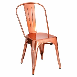 D2.DESIGN Krzesło Paris miedziane inspirowane Tolix