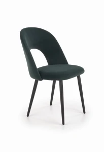 Halmar K384 krzesło ciemny zielony / czarny