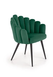 Halmar K410 krzesło c. zielony velvet