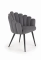 Halmar K410 krzesło popielaty velvet