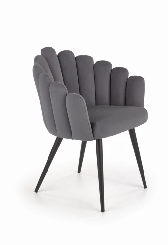 Halmar K410 krzesło popielaty velvet