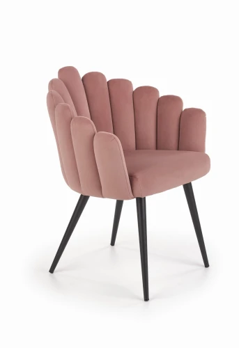 Halmar K410 krzesło różowy velvet