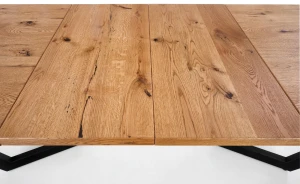 Halmar MASSIVE stół rozkładany 160-250x90x77 cm jasny dąb/czarny