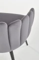 Halmar K410 krzesło popielaty velvet