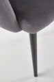 Halmar K410 krzesło popielaty velvet