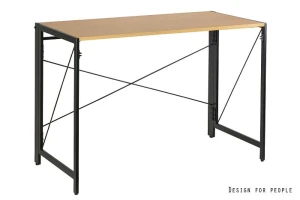 Unique QUICK biurko golden teak / czarny