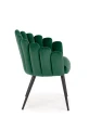 Halmar K410 krzesło c. zielony velvet